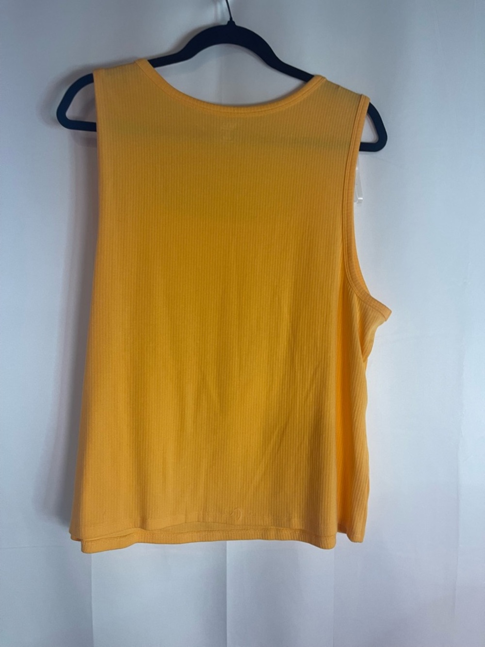 a.n.a Bright Orange Ribbed Square Neck Tank Top - Picture 3 of 7